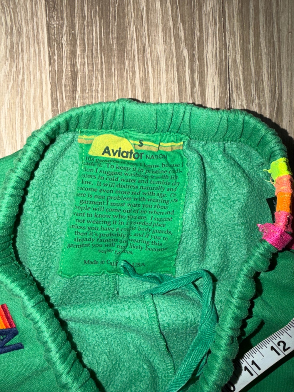 Aviator Nation Green Sweatpants Joggers – Size Small - Picture 4 of 9